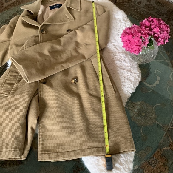 Burberry Men’s Double Breasted Pea Coat, Tan XL - Picture 9 of 11